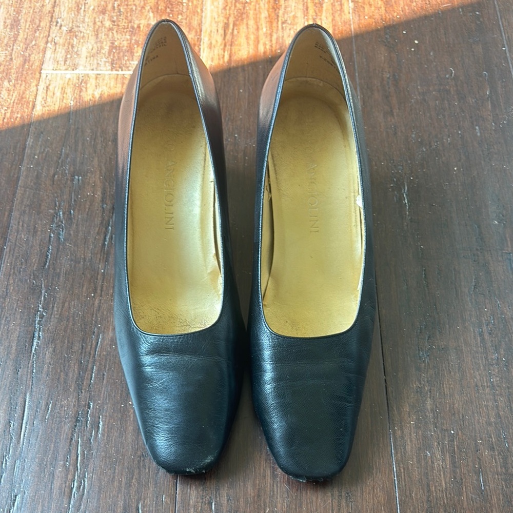 Enzo Angiolini Black Leather Women's Shoes
